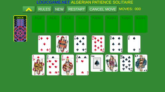 Algerian Patience Solitaire